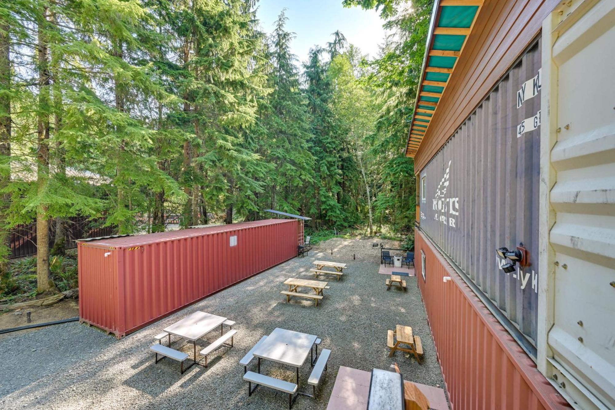 Unique Container Studio With Deck And Fire Pit! Buckley Экстерьер фото
