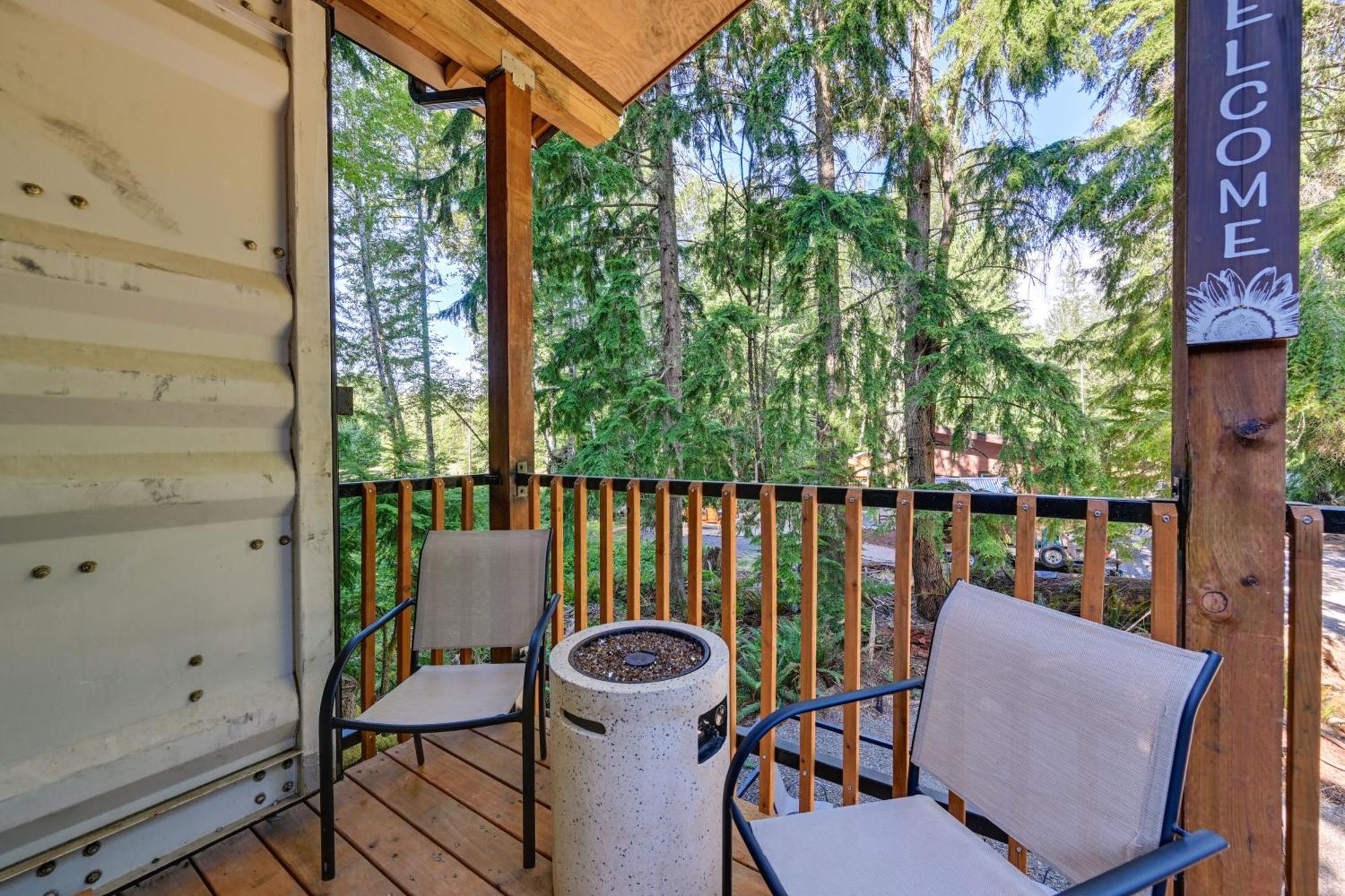 Unique Container Studio With Deck And Fire Pit! Buckley Экстерьер фото