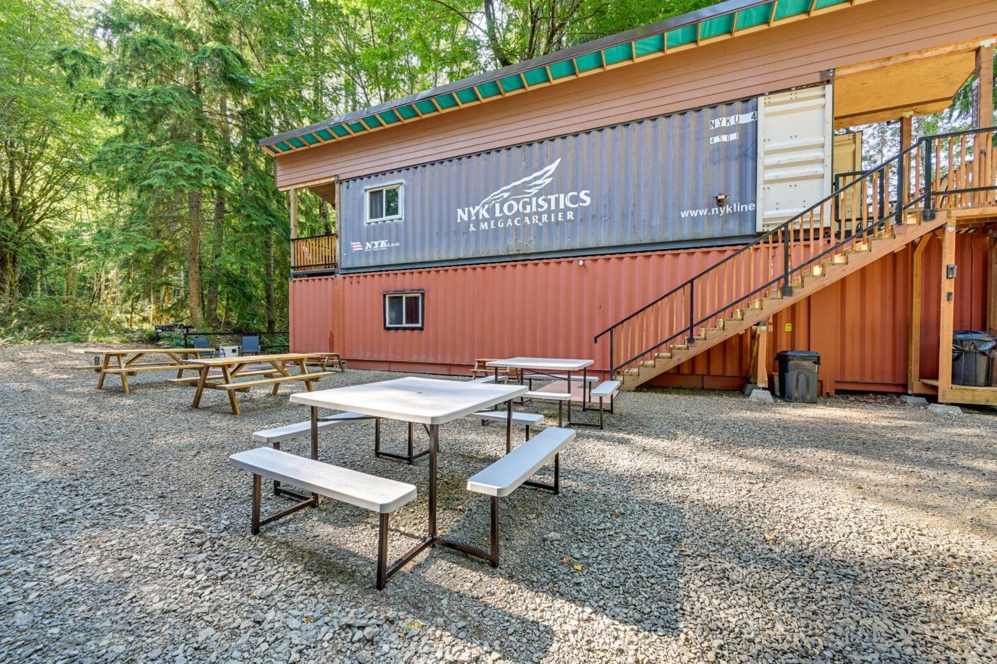 Unique Container Studio With Deck And Fire Pit! Buckley Экстерьер фото
